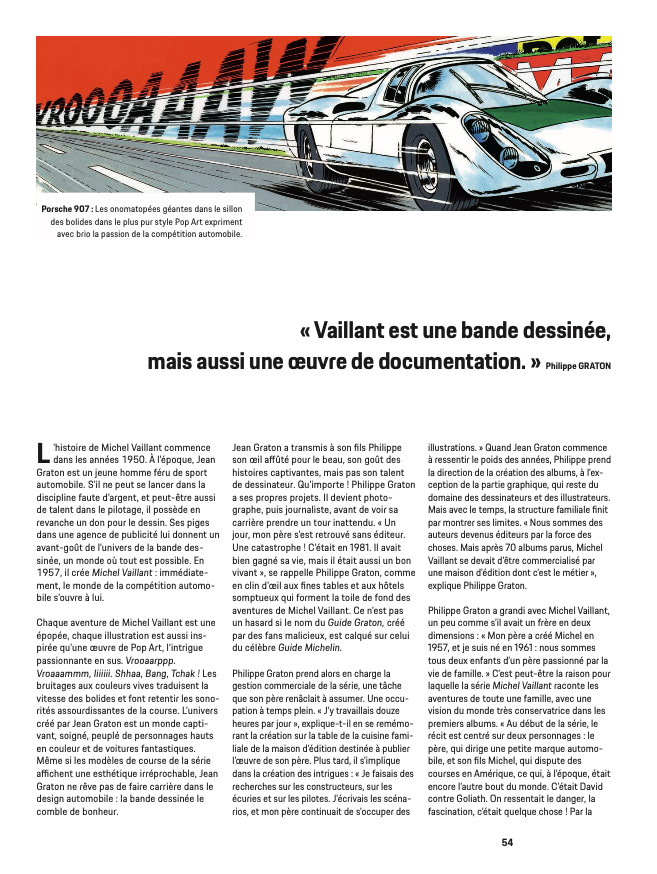 Article sur Michel Vaillant dans la revue Christophorus de Porsche - 4