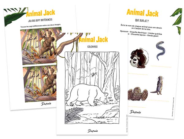 « Animal Jack », Tome 3 : NOUVELLES FICHES PÉDAGOGIQUES !