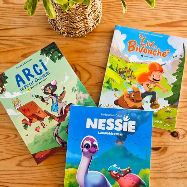 arcie, nessie, liv chez nous au fil des pages - Instagram
